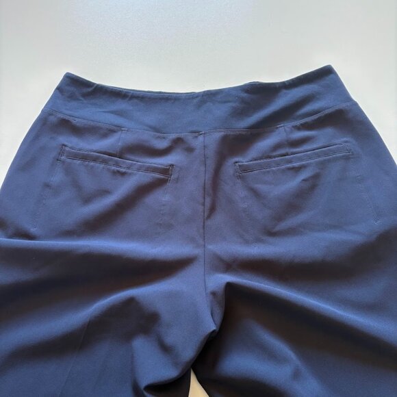 Athleta Endless High Rise Navy Blue Pant Stretch Travel Business Lightweight - Picture 6 of 11